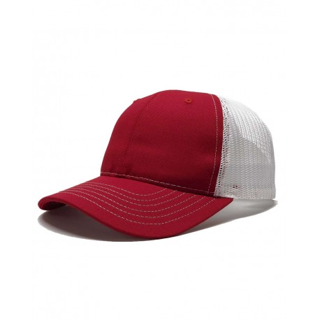 USA100 Classic Caps USA100 USA-Made Trucker Cap RED/ WHITE