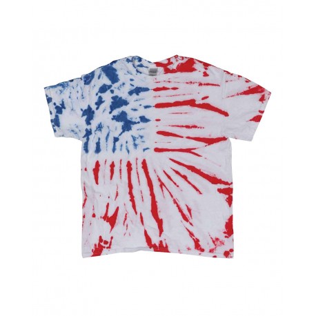 200NV Dyenomite 200NV Novelty Tie Dye T-Shirt Fantastic Flag