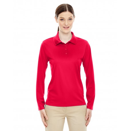 78192 Core 365 78192 Ladies' Pinnacle Performance Long-Sleeve Pique Polo CLASSIC RED 850