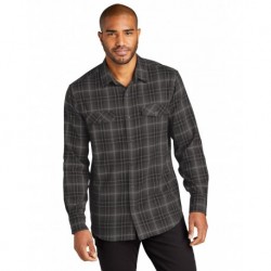 Port Authority W672 Long Sleeve Ombre Plaid Shirt