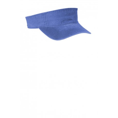 C944 Port Authority C944 Beach Wash Visor Blue Moon