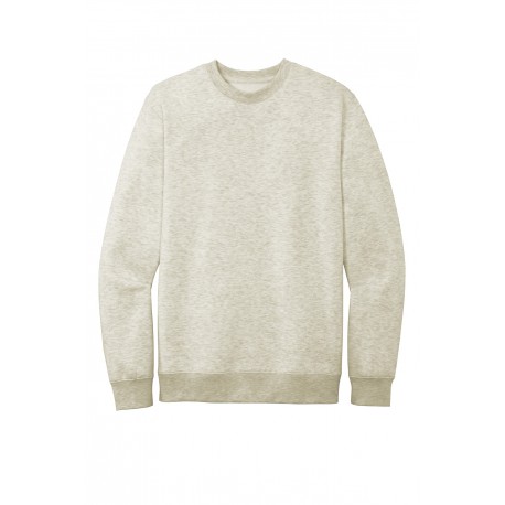 DT6104 District DT6104 V.I.T. Fleece Crew OATMEAL HEATHER