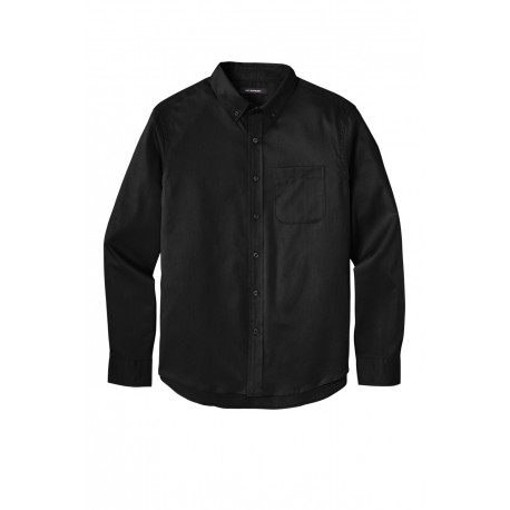 W808 Port Authority W808 Long Sleeve SuperPro React Twill Shirt Deep Black