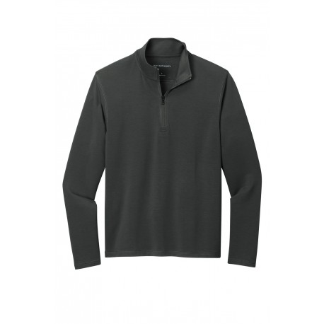 K825 Port Authority K825 Microterry 1/4-Zip Pullover CHARCOAL