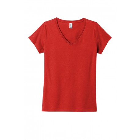 DT5002 District DT5002 Women's The Concert Tee V-Neck New Red