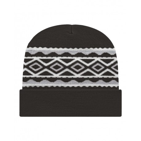 RKD12 CAP AMERICA RKD12 USA- Made Diamond Knit Cuff BLACK/ SILVER
