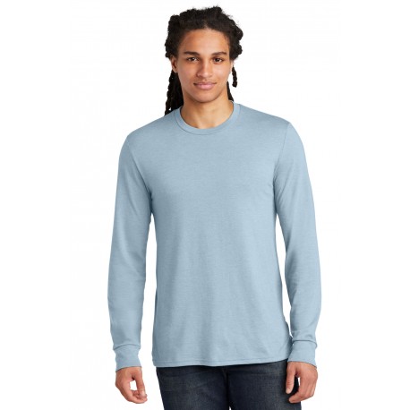 DM132 District DM132 Perfect Tri Long Sleeve Tee Flint Blue Heather