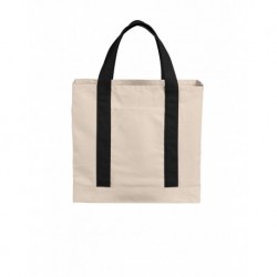 Port Authority BG429 Cotton Canvas Two-Tone Tote