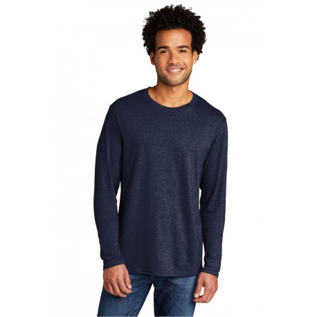 PC330LS Port & Company PC330LS Tri-Blend Long Sleeve Tee Team Navy Heather