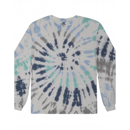 CD2000 Tie-Dye CD2000 Adult 5.4 Oz. 100% Cotton Long-Sleeve T-Shirt Glacier