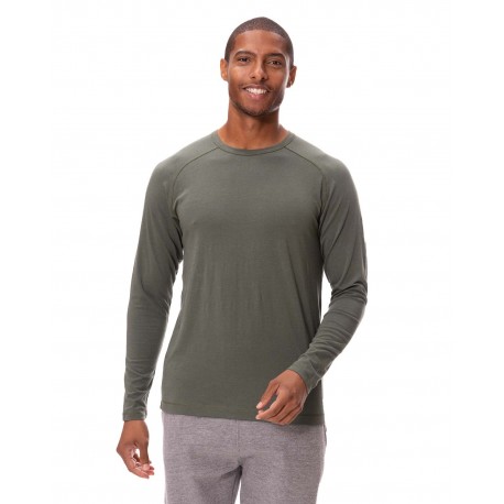 382LS Threadfast Apparel 382LS Unisex Impact Long-Sleeve T-Shirt HEATHER GREY