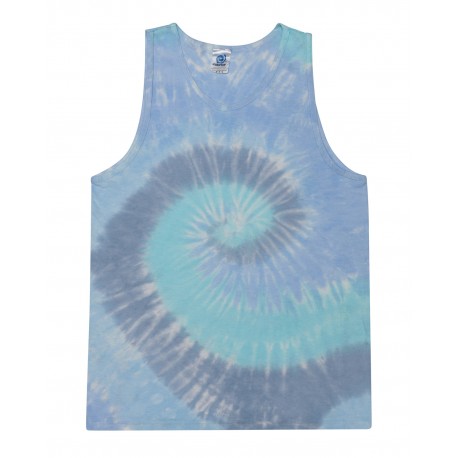 CD3500 Tie-Dye CD3500 Adult 5.4 Oz. 100% Cotton Tank Top LAGOON