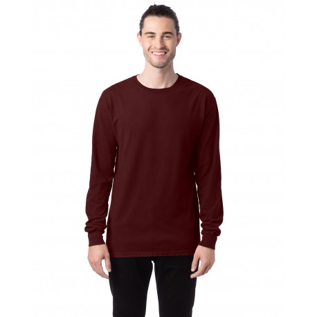 GDH200 ComfortWash by Hanes GDH200 Unisex Garment-Dyed Long-Sleeve T-Shirt MAROON
