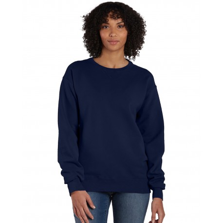 GDH400 ComfortWash by Hanes GDH400 Unisex Crew Sweatshirt NAVY