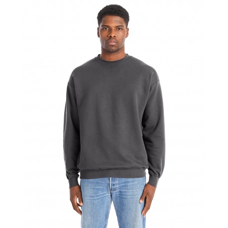 RS160 Hanes RS160 Adult Perfect Sweats Crewneck Sweatshirt SMOKE GREY