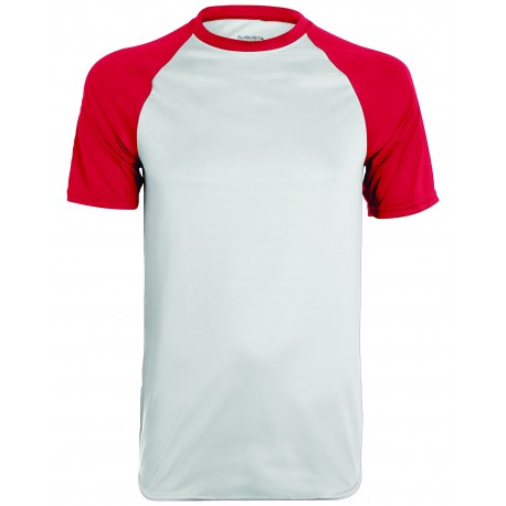 1509 Augusta Sportswear 1509 Youth Wicking Baseball Jersey WHITE/ RED