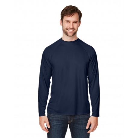 CE110 Core 365 CE110 Unisex Ultra UVP Long-Sleeve Raglan T-Shirt CLASSIC NAVY