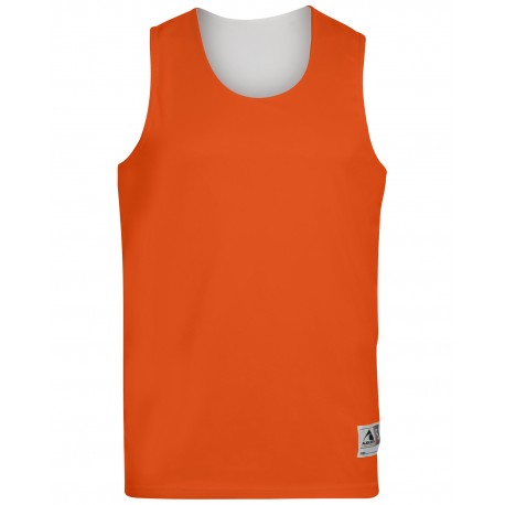 149 Augusta Sportswear 149 Youth Wicking Polyester Reversible Sleeveless Jersey ORANGE/ WHITE