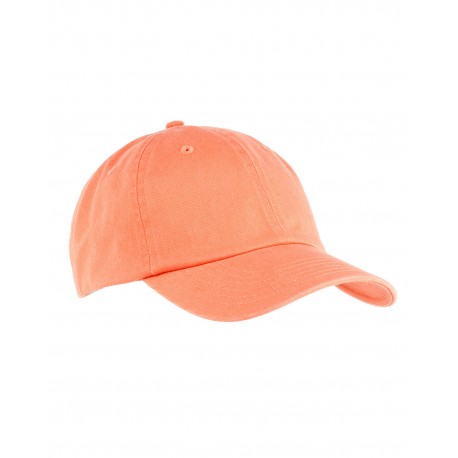 BX005 Big Accessories BX005 6-Panel Washed Twill Low-Profile Cap MANGO