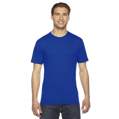 2001 American Apparel 2001 Unisex Fine Jersey Usa Made T-Shirt ROYAL BLUE
