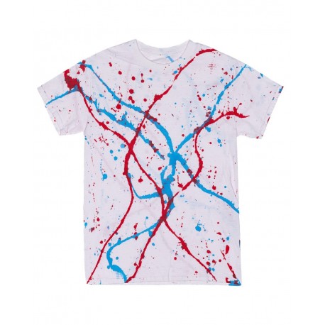20BSL Dyenomite 20BSL Youth Splatter Tee RED/ WHITE/ BLUE