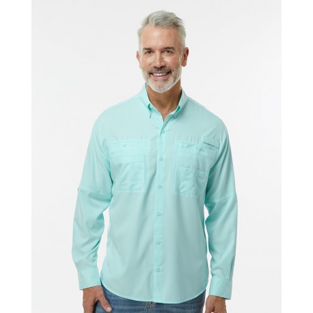 702 Paragon 702 Kitty Hawk Performance Long Sleeve Fishing Shirt MINT GREEN