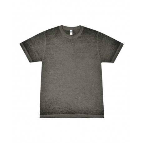 1350 Colortone 1350 Acid Wash Burnout T-Shirt TWILIGHT BLACK