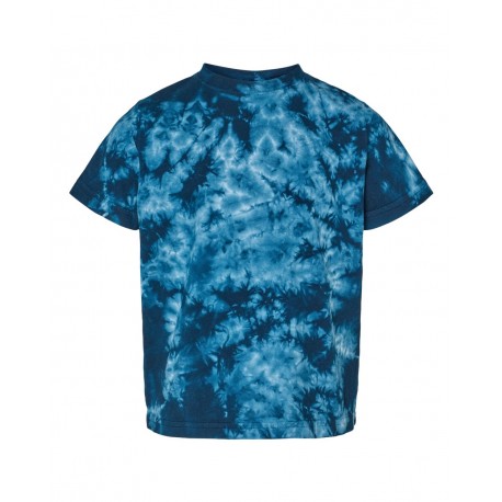 330CR Dyenomite 330CR Toddler Crystal Tie-Dyed T-Shirt NAVY