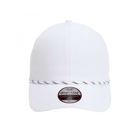 6054 Imperial 6054 The Habanero Performance Rope Cap WHITE