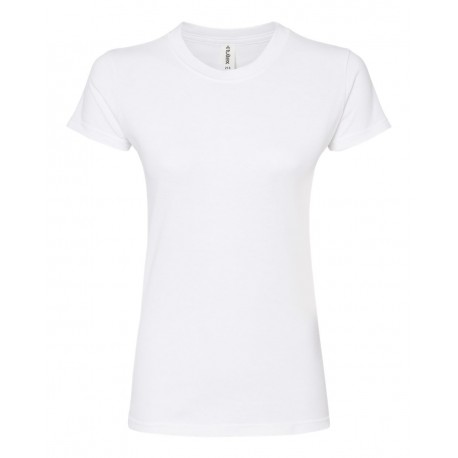 213 Tultex 213 Women's Fine Jersey T-Shirt WHITE