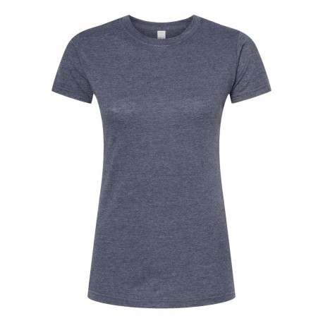 240 Tultex 240 Women's Poly-Rich T-Shirt HEATHER NAVY