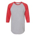245 Tultex Heather Grey/ Heather Red