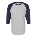245 Tultex Heather Grey/ Navy