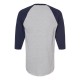 245 Tultex Heather Grey/ Navy