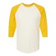 245 Tultex Vintage White/ Mellow Yellow