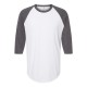 245 Tultex White/ Heather Charcoal