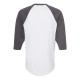 245 Tultex White/ Heather Charcoal