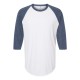 245 Tultex White/ Heather Denim