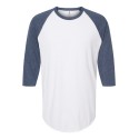 245 Tultex White/ Heather Denim