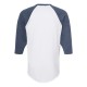 245 Tultex White/ Heather Denim