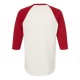 245 Tultex Vintage White/ Rio Red