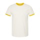 246 Tultex Vintage White/ Mellow Yellow