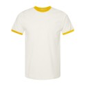 246 Tultex Vintage White/ Mellow Yellow