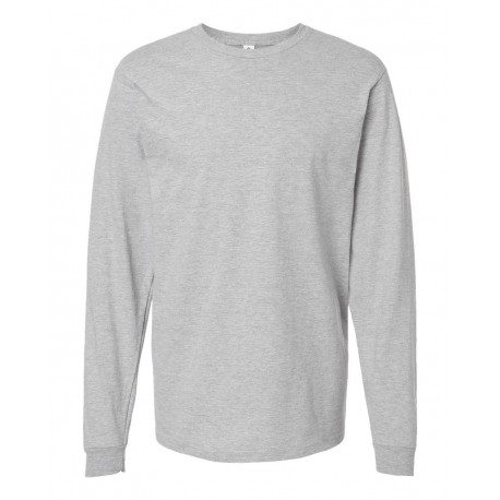 291 Tultex 291 Unisex Heavyweight Jersey Long Sleeve T-Shirt HEATHER GREY
