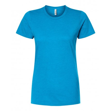 542 Tultex 542 Women's Premium Cotton Blend T-Shirt Turquoise Heather