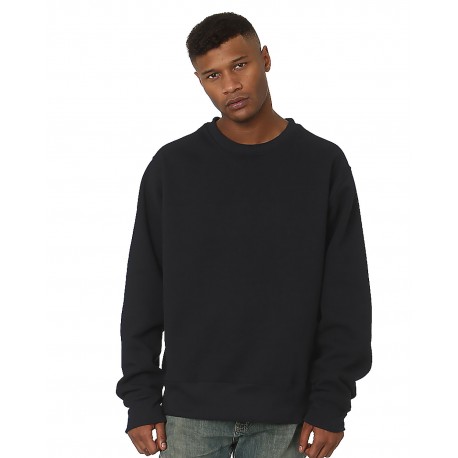 4025 Bayside 4025 Men's Super Heavy Oversized Crewneck Sweatshirt BLACK