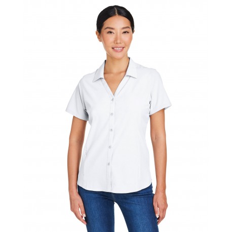 CE510W Core 365 CE510W Ladies' Ultra UVP Marina Shirt WHITE