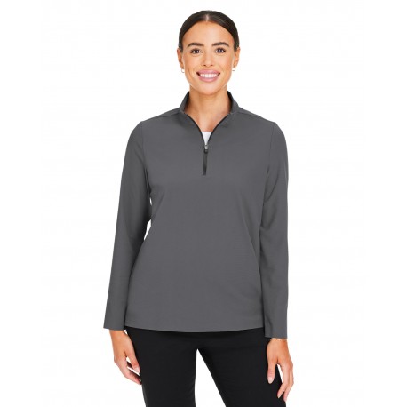 DG410W Devon & Jones DG410W Crownlux Performance Ladies' Windsor Welded Quarter-Zip GRAPHITE