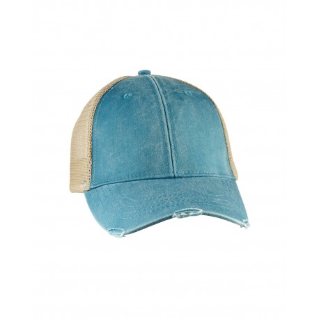 OL102 Adams OL102 Distressed Ollie Cap TEAL/ TAN