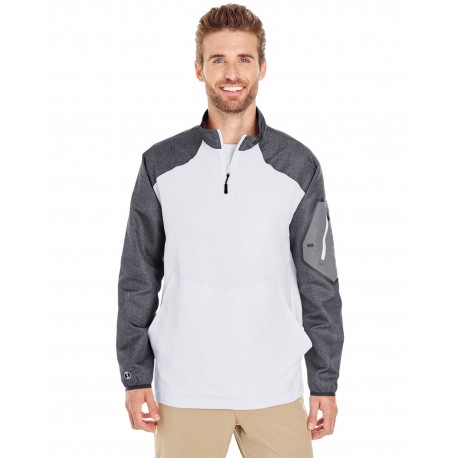 229155 Holloway 229155 Men's Raider Pullover CARBON PRNT/ WHT